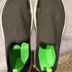 OOFOS Black and Slip-On Sneakers for Women